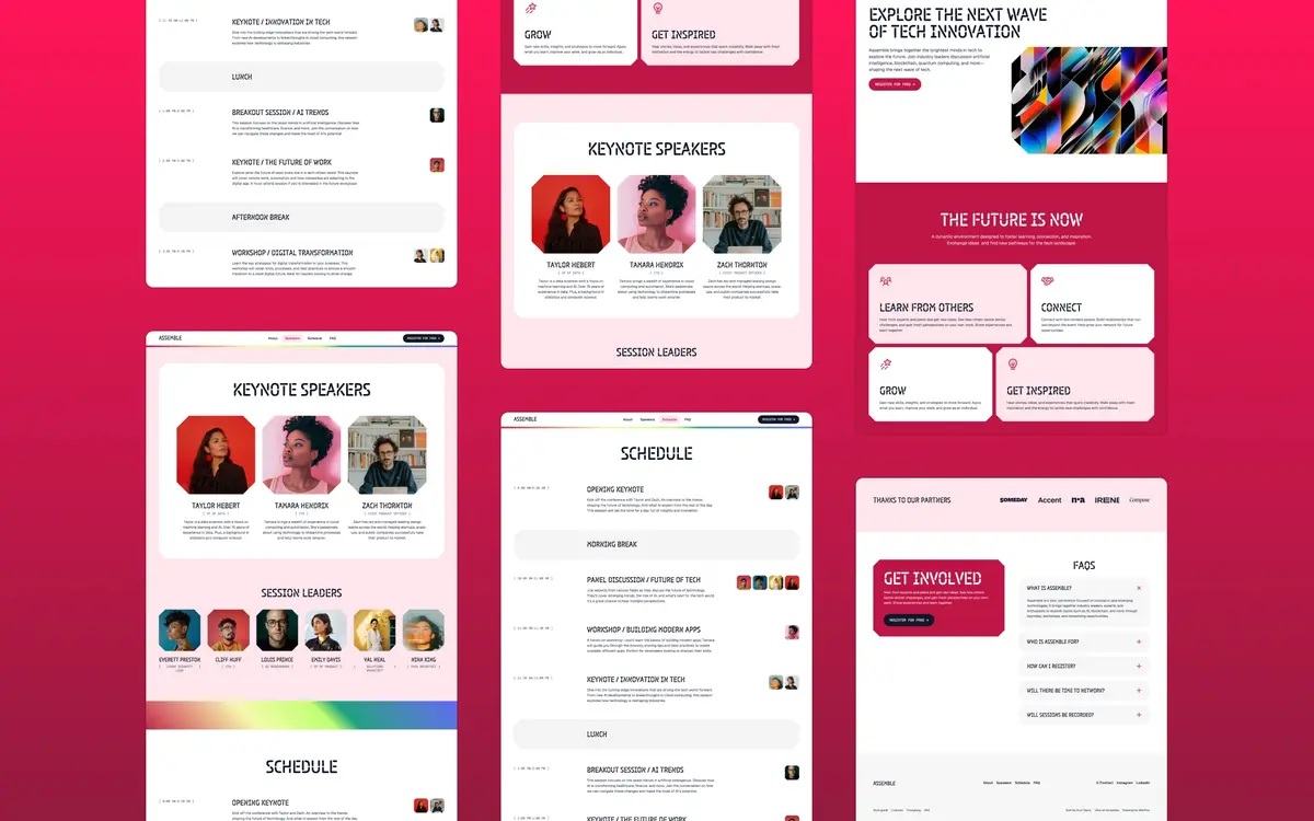 Assemble Webflow template screenshot 5