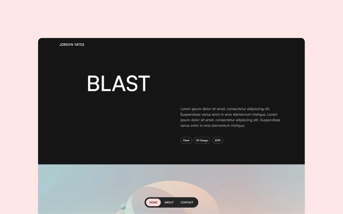 Darkfolio Webflow template screenshot 4