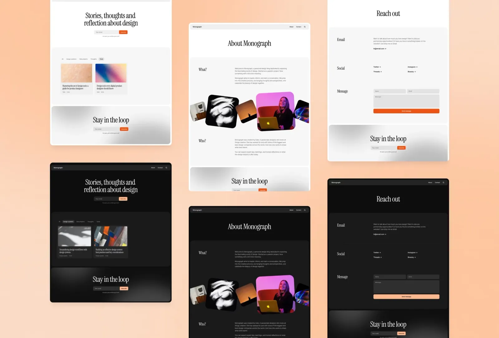 Monograph Framer template by Bryn Taylor