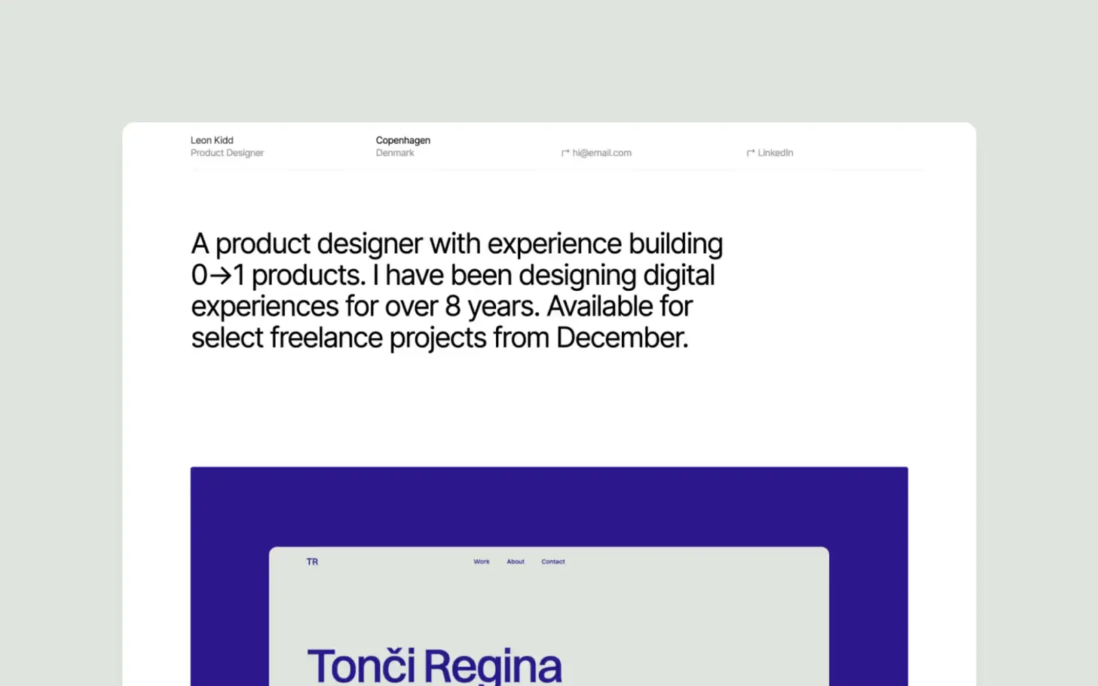 Simplefolio Webflow portfolio template