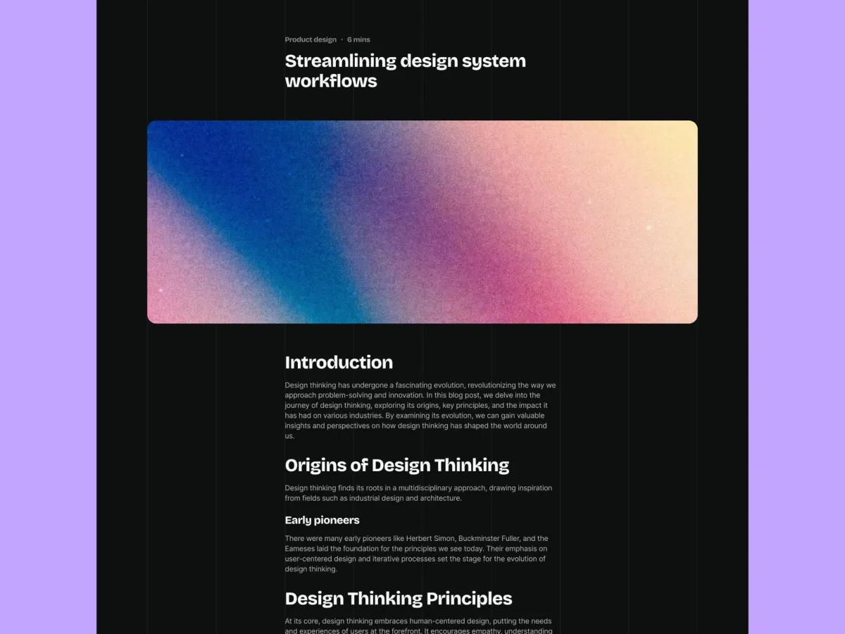 Lucid Framer portfolio template screenshot 3