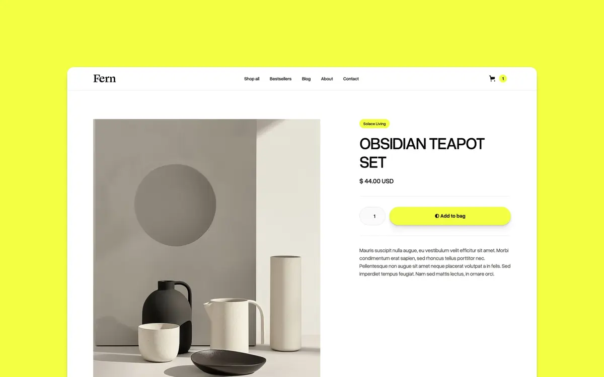 Fern Webflow template screenshot 4
