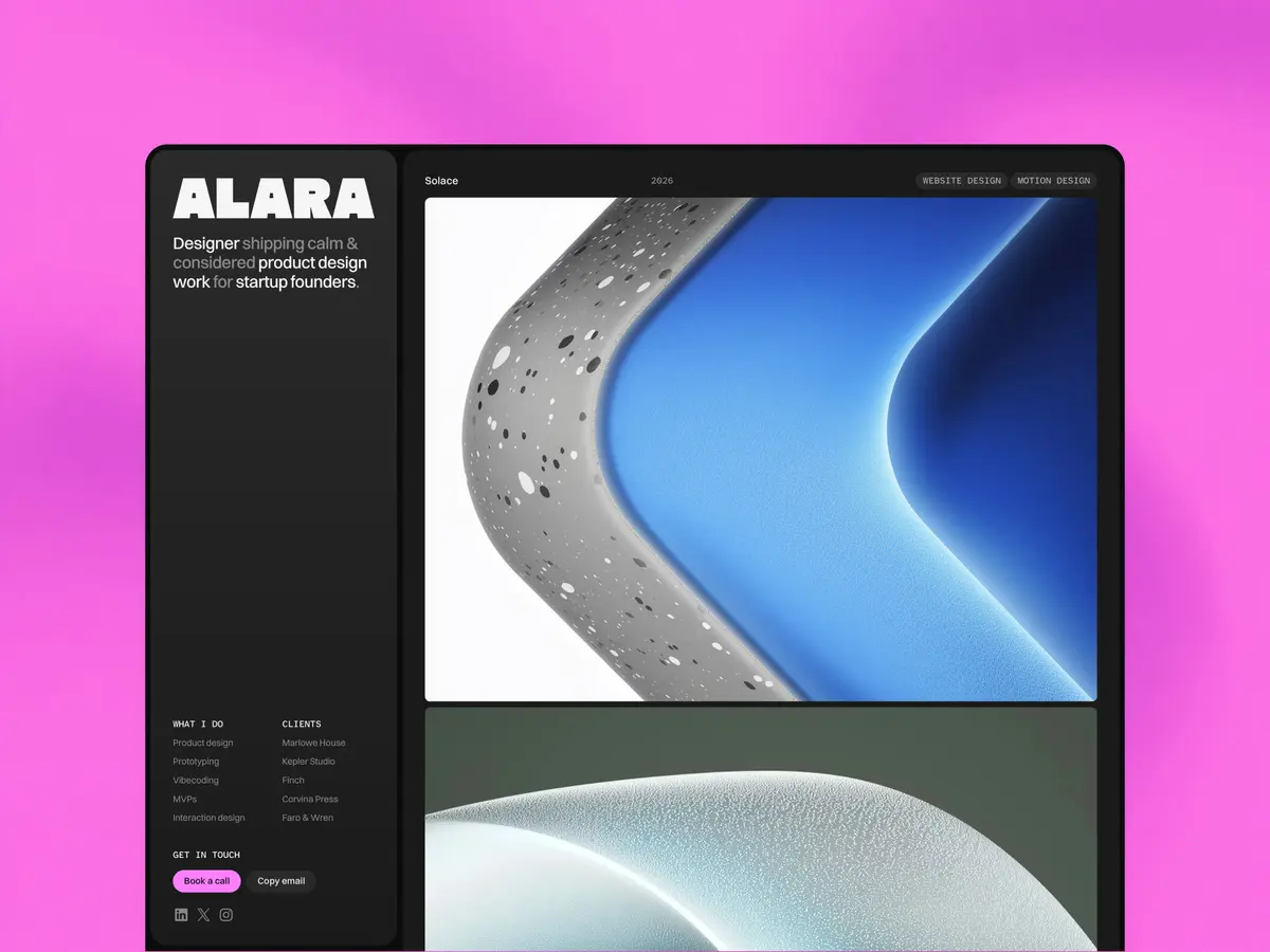 Alara Framer Template screenshot 2