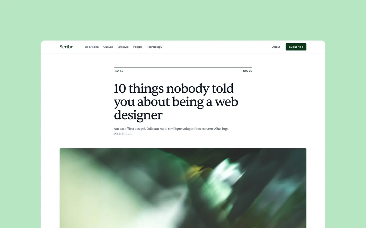 Scribe Webflow template screenshot 4