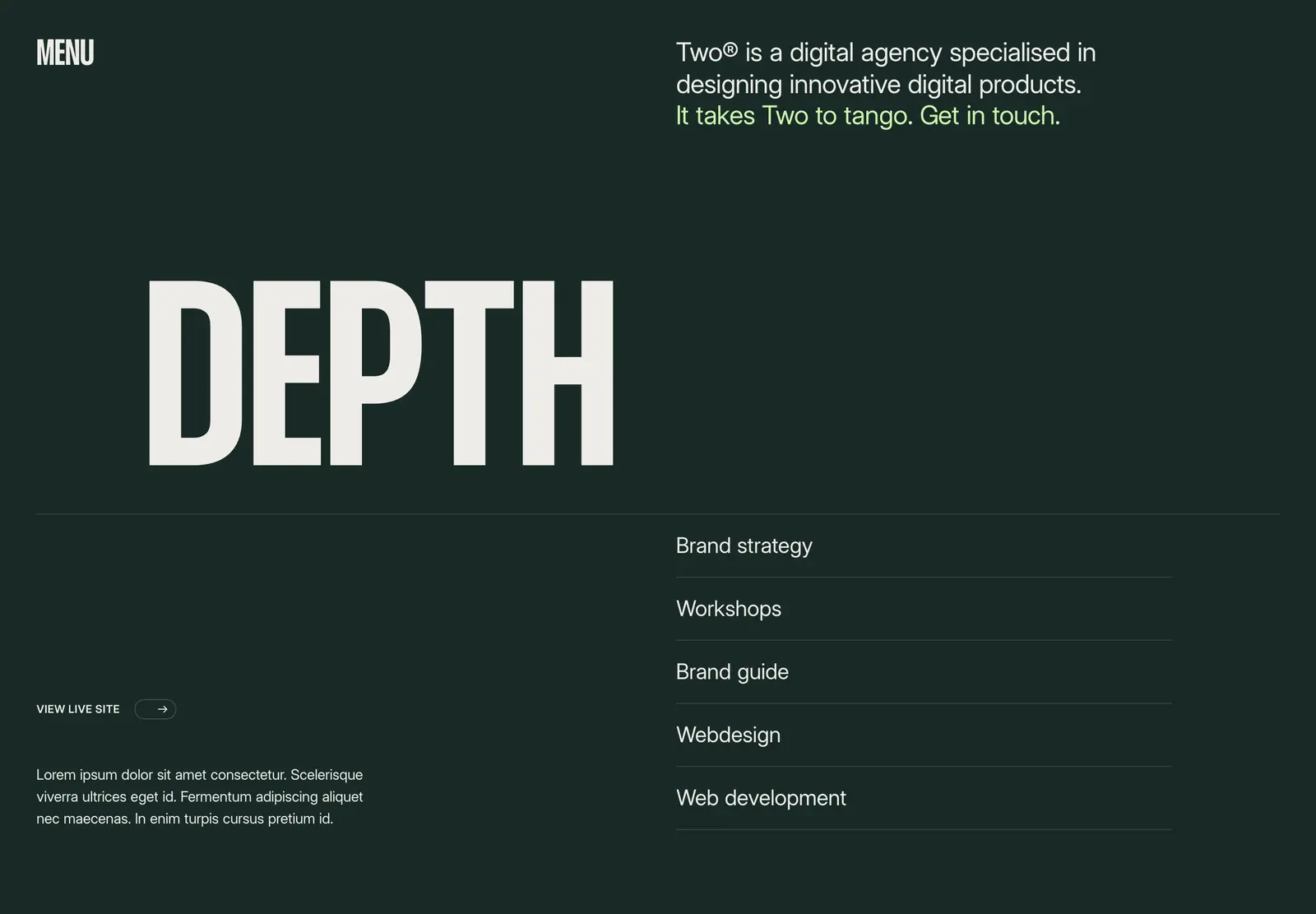 Two Webflow template