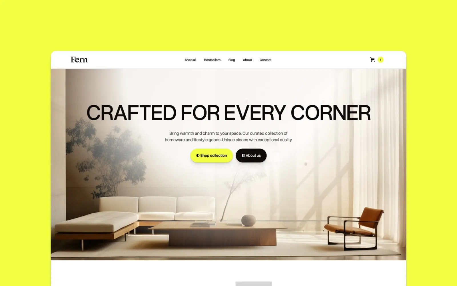Fern Webflow template by Bryn Taylor