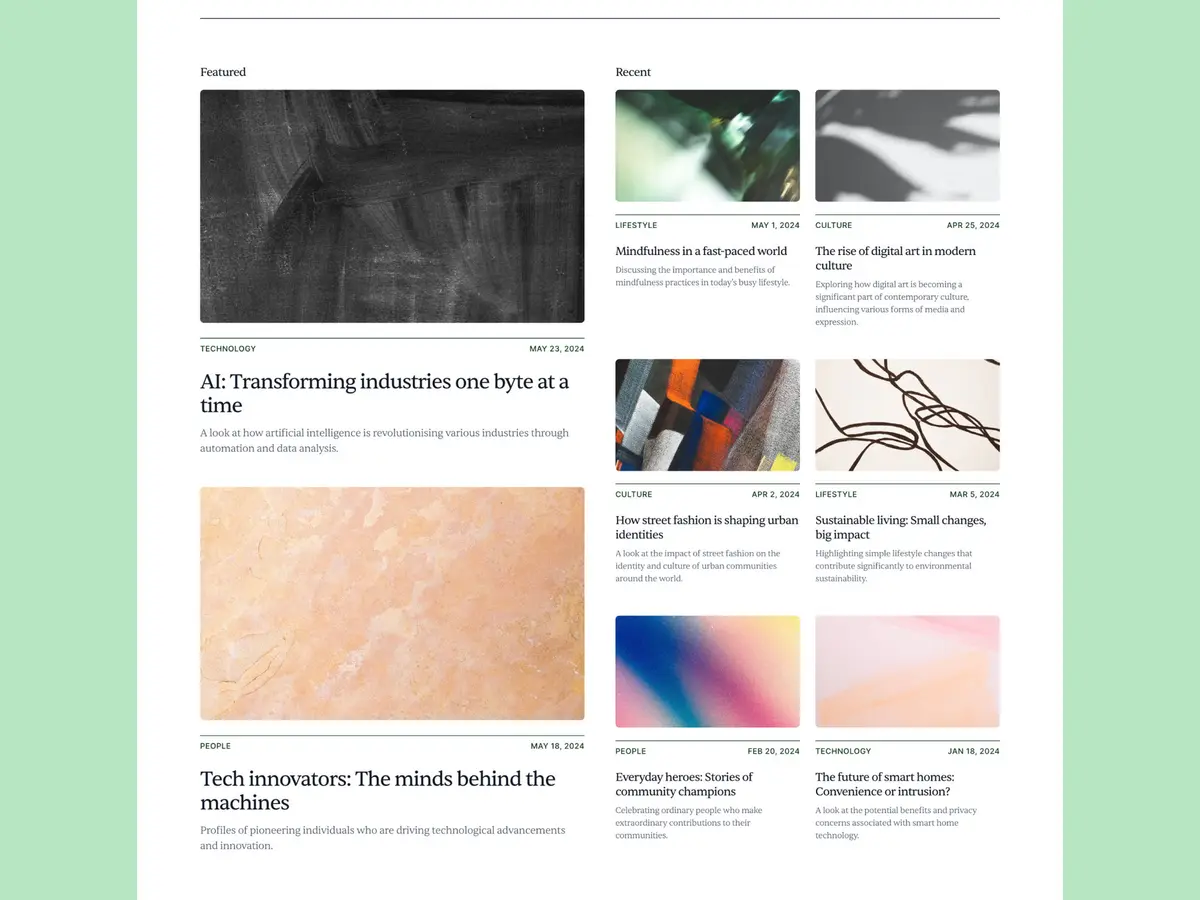 Scribe Framer blog template screenshot 5