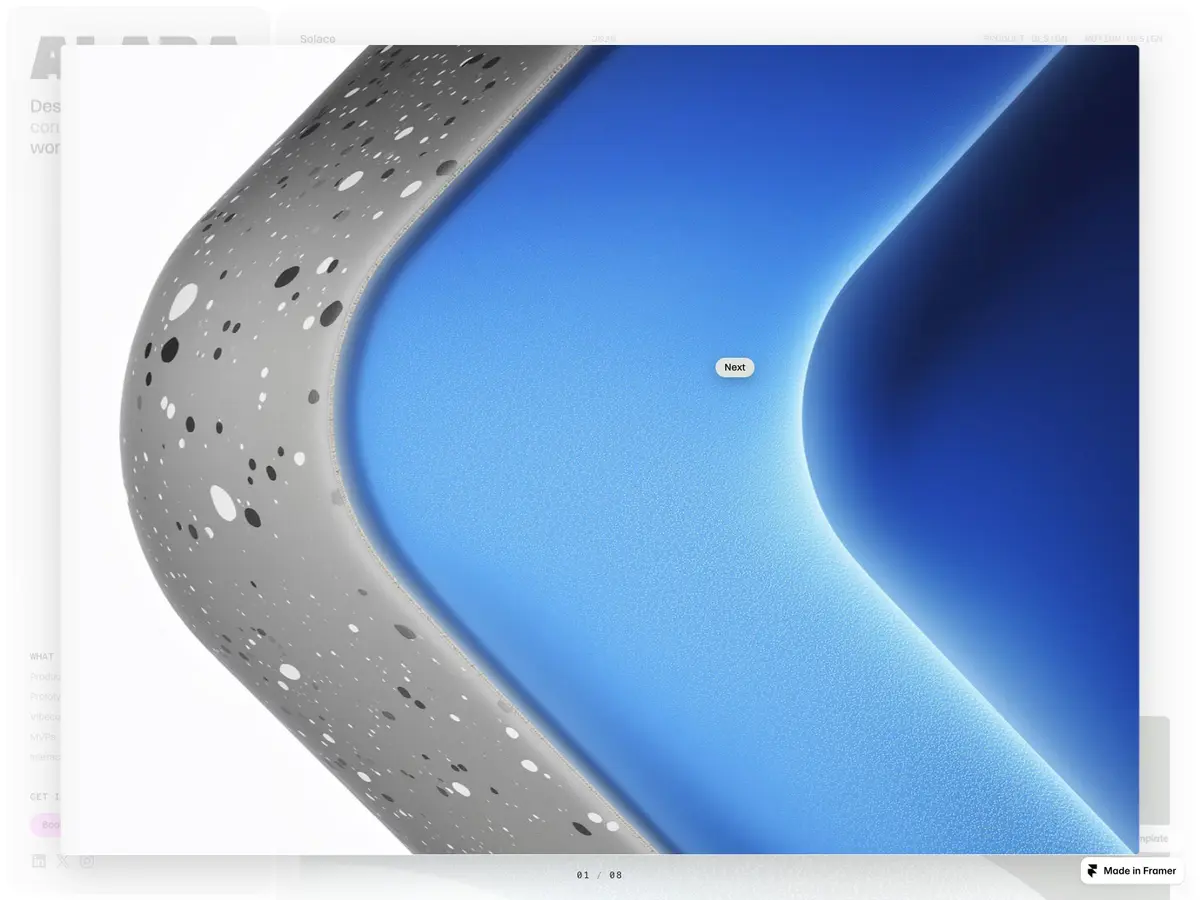 Alara Framer Template screenshot 2