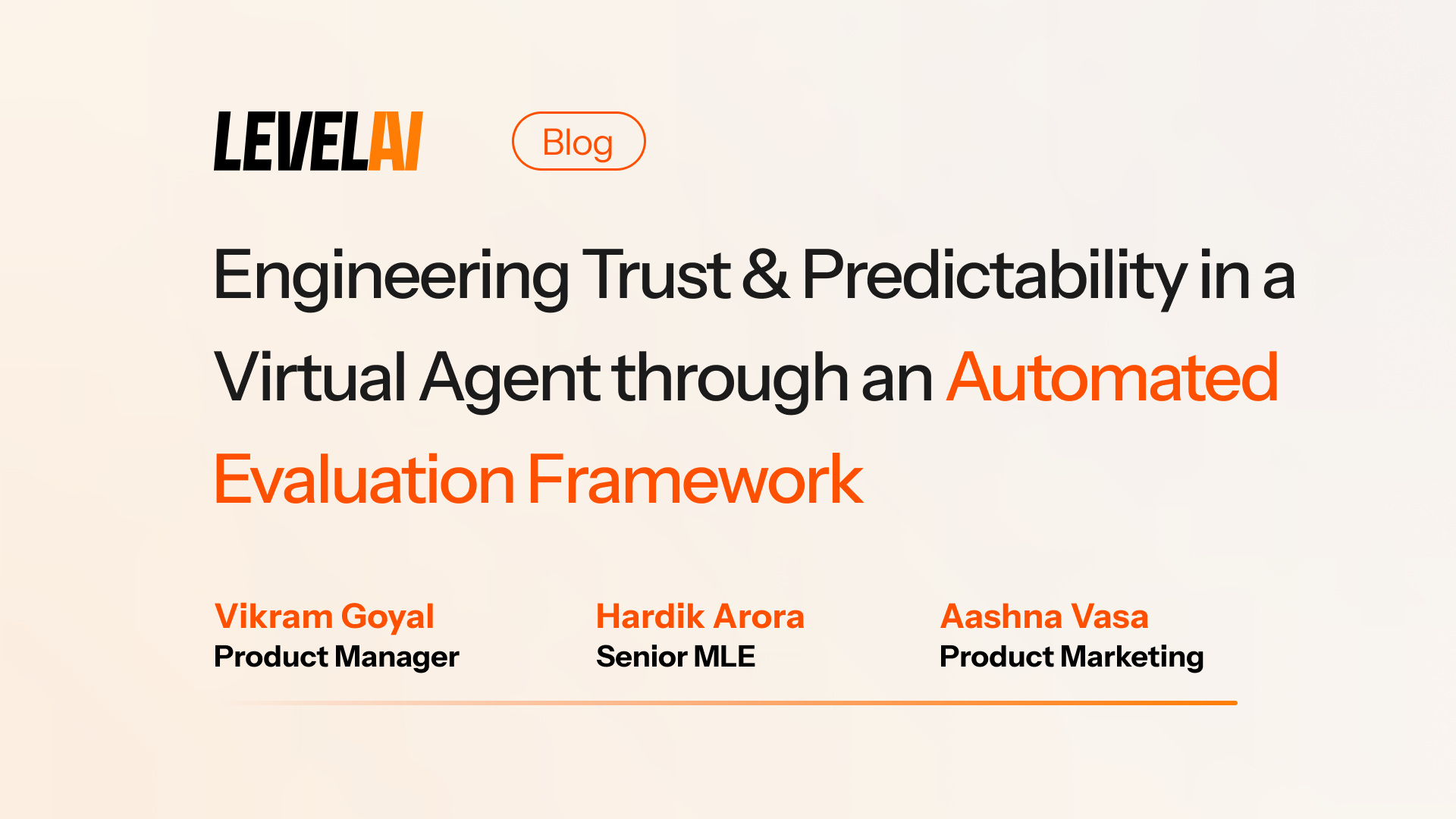 Engineering Trust and Predictability in a Virtual Agent through an Automated Evaluation Framework