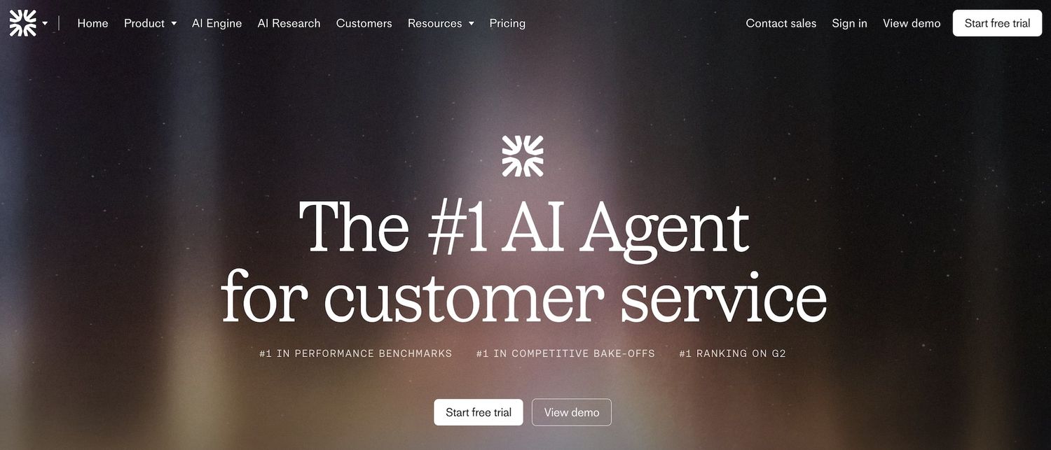 Fin homepage: The #1 AI Agent for customer service