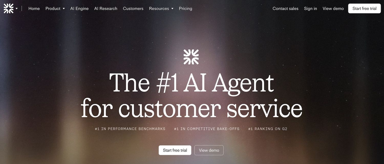 Fin homepage: The #1 AI Agent for customer service
