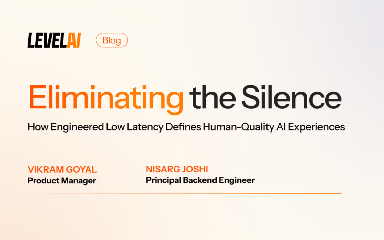 Eliminating the Silence: How Engineered Low Latency Defines Human-Quality AI Experiences