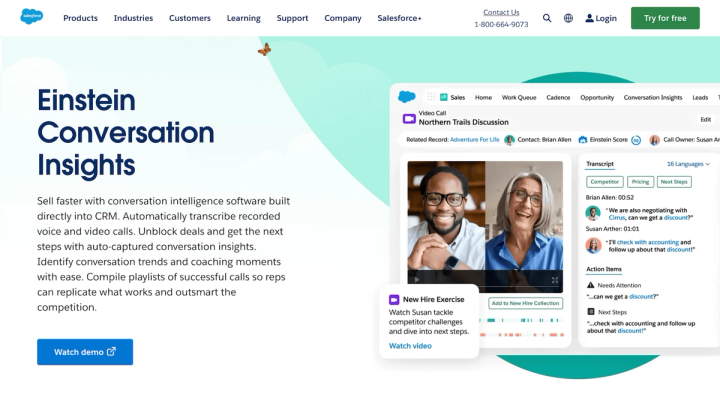 Conversational intelligence software comparison