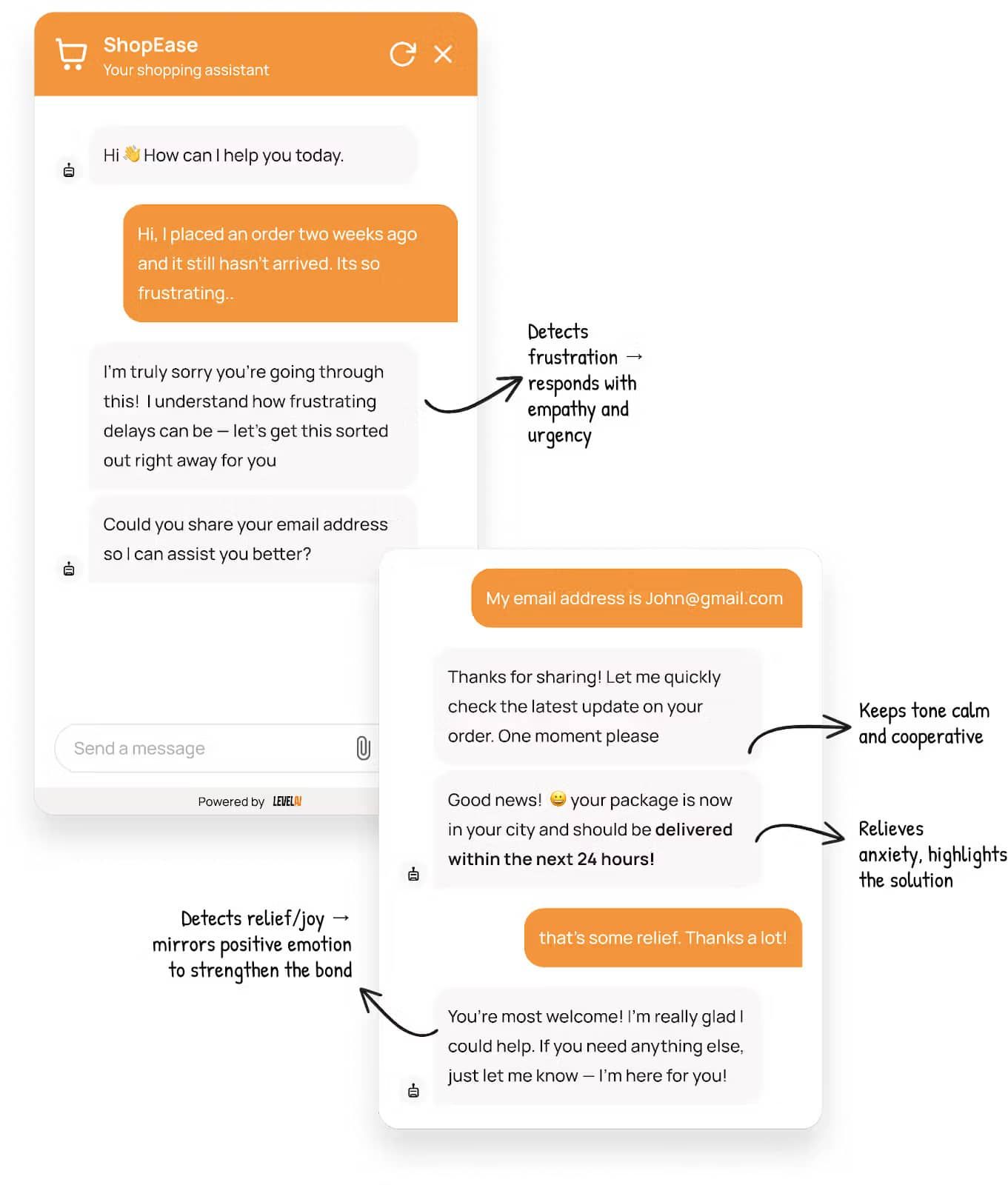 Level AI's DialogIQ to detect customer emotion