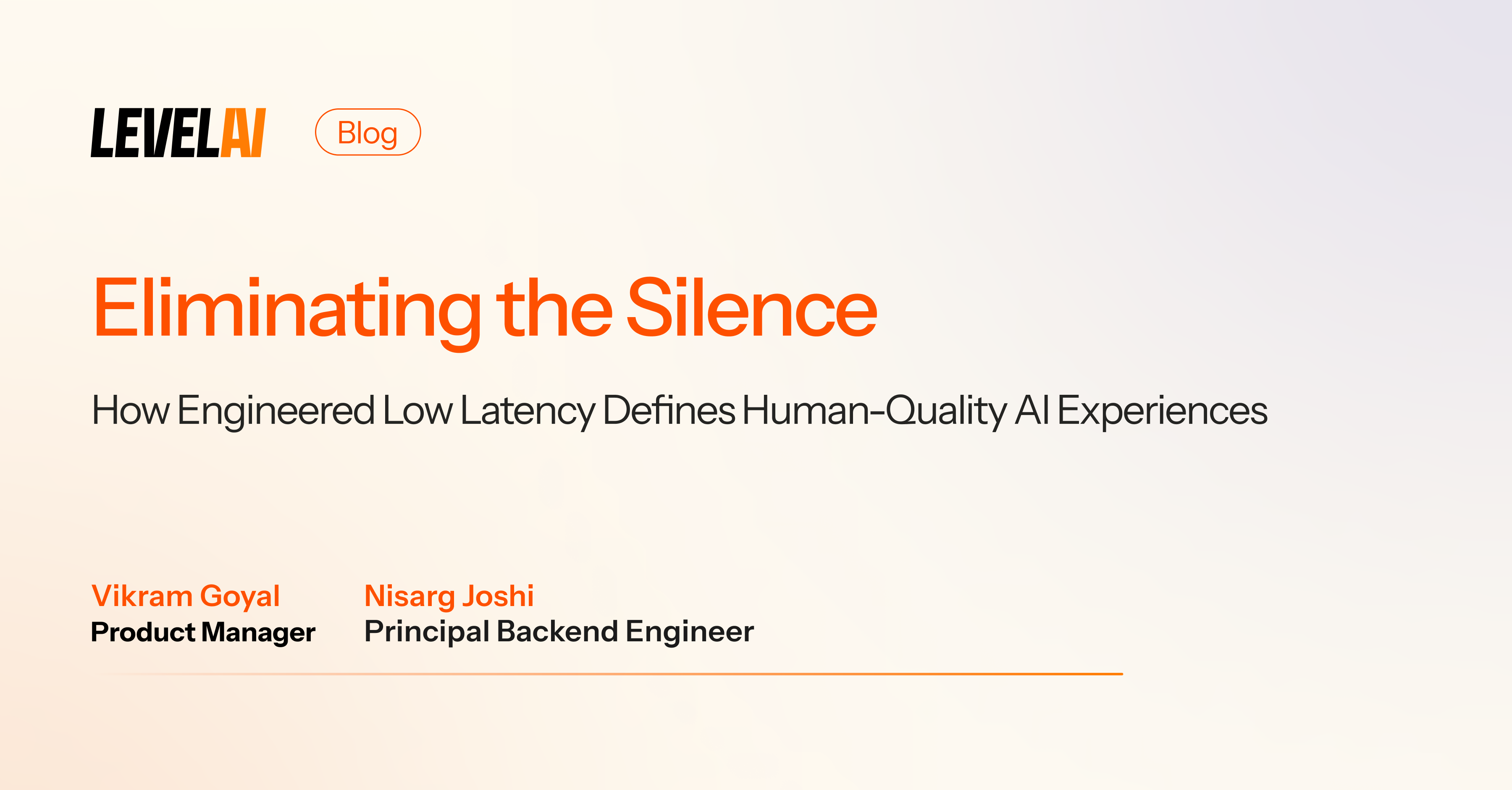 Eliminating the Silence: How Engineered Low Latency Defines Human-Quality AI Experiences