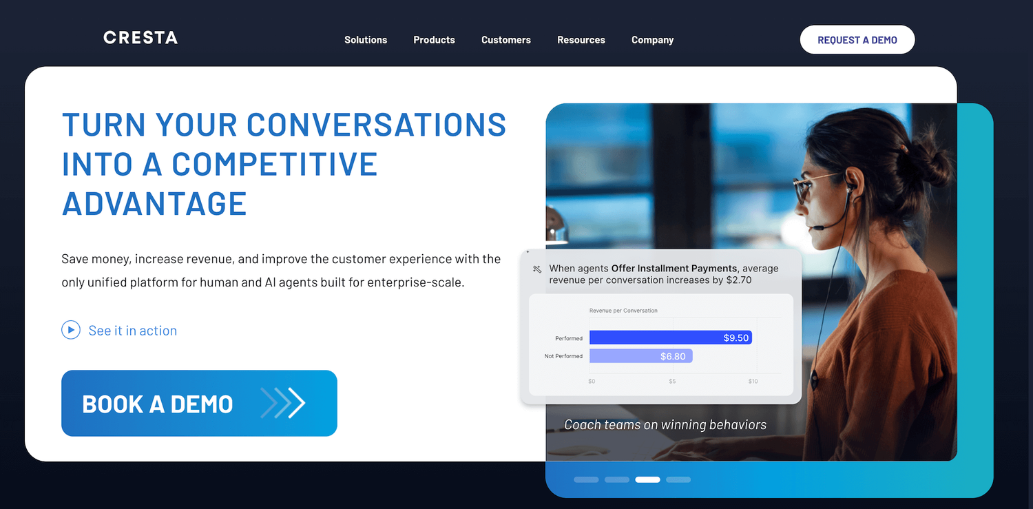 Cresta homepage