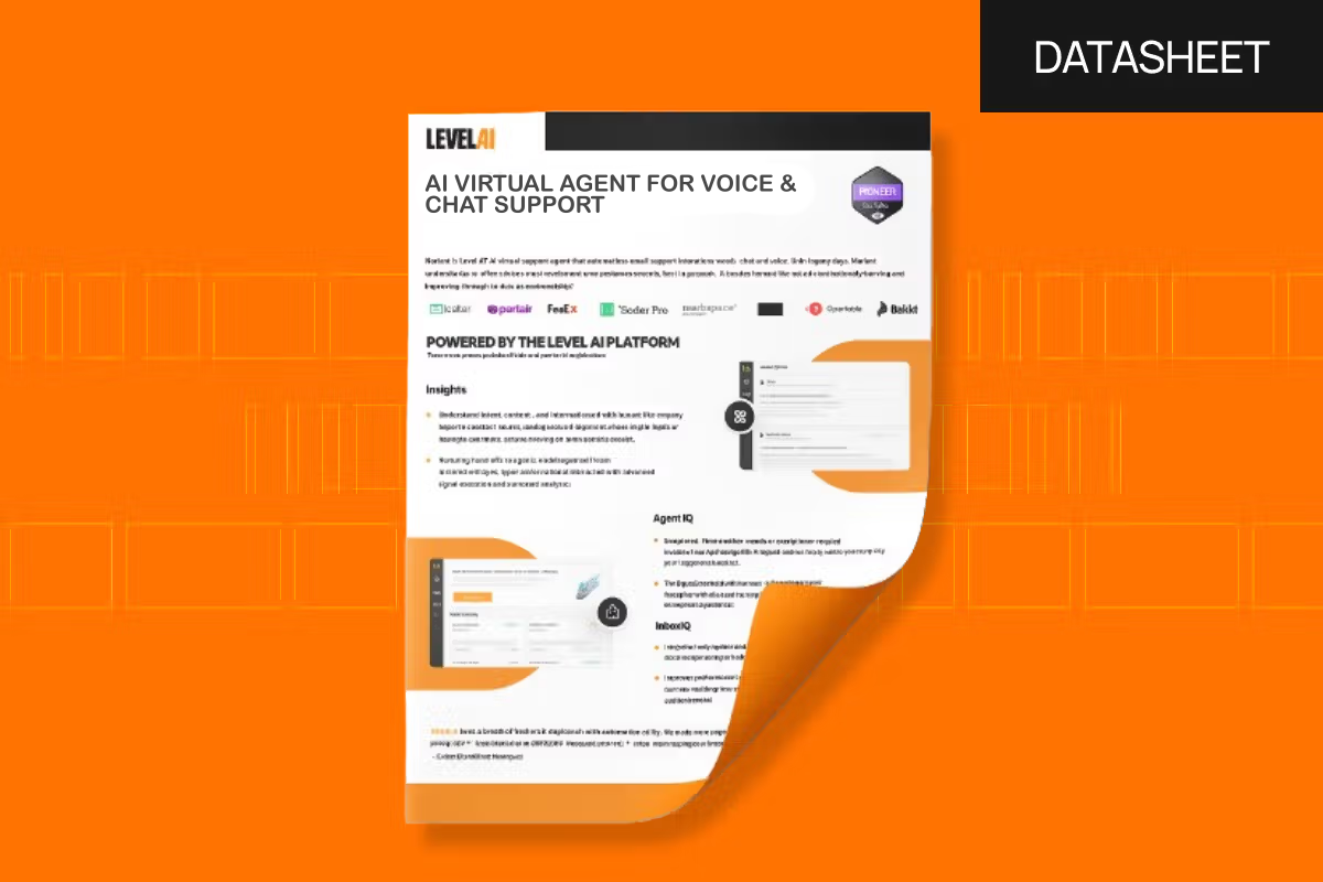 The Next Level AI Virtual Agent Datasheet