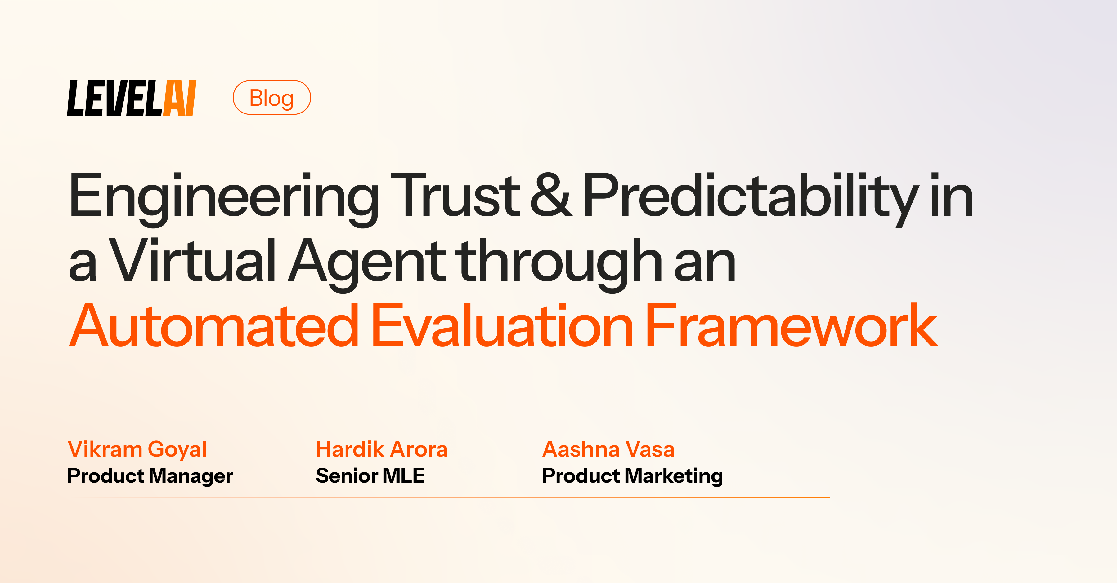 Engineering Trust and Predictability in a Virtual Agent through an Automated Evaluation Framework