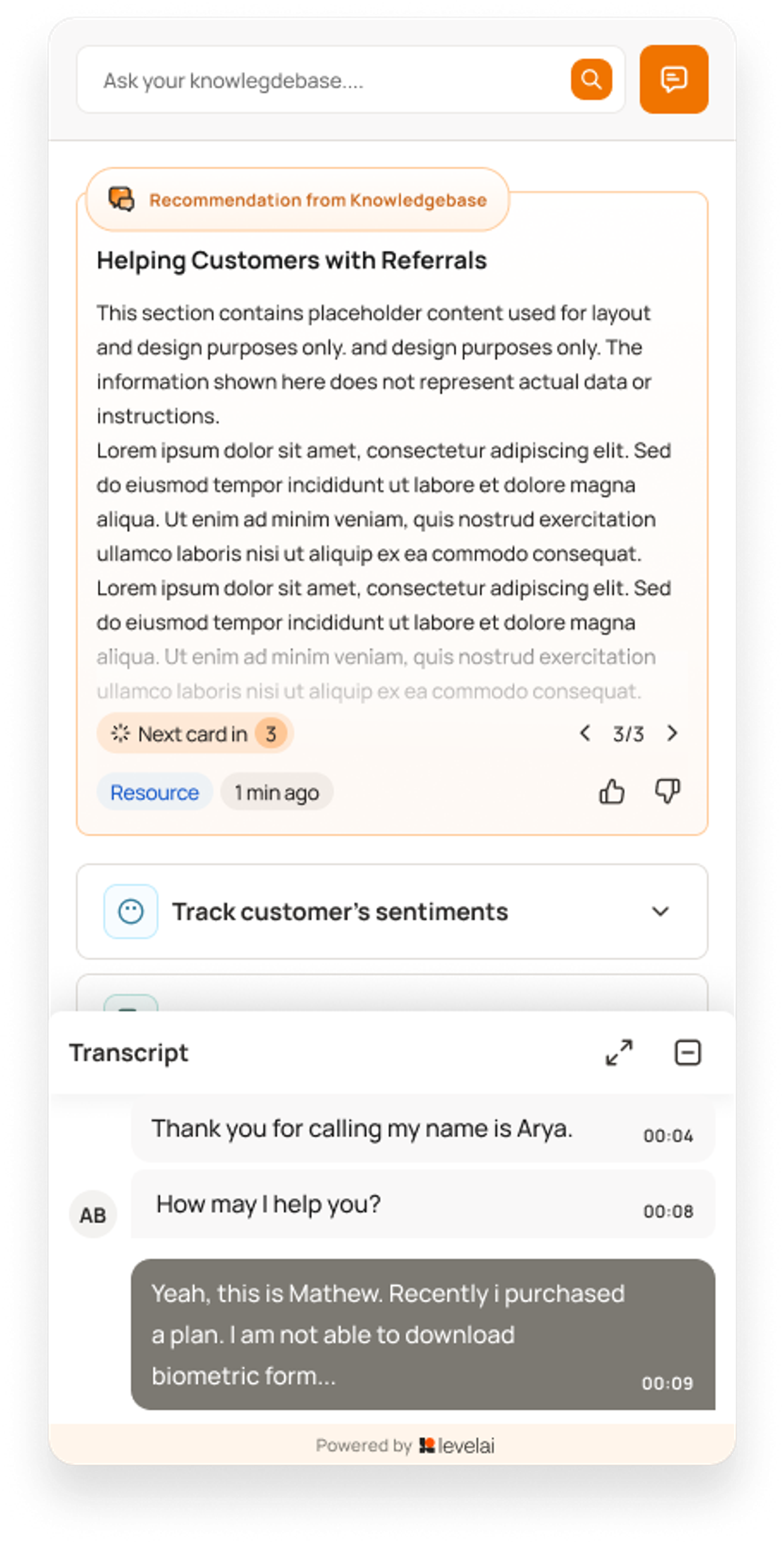 Real-Time Agent Assist