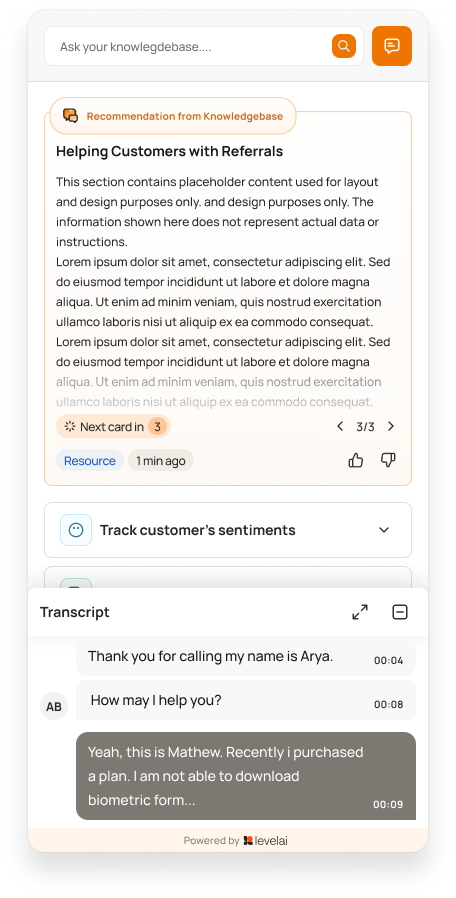 Real-Time Agent Assist