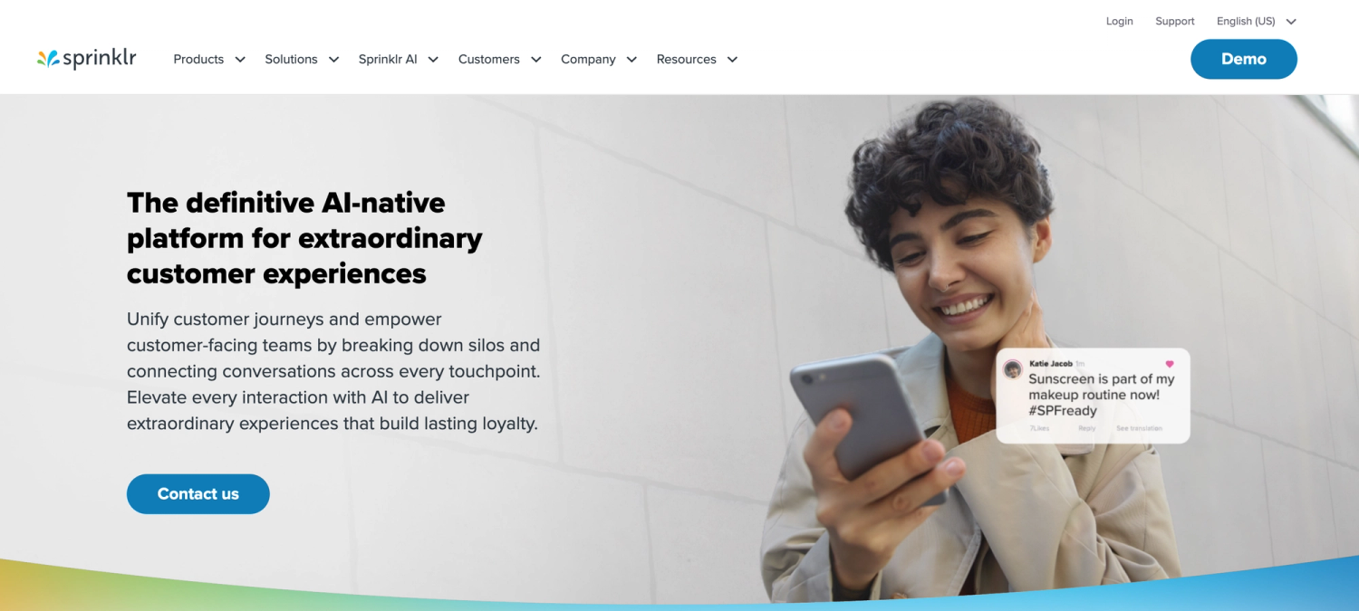 Sprinklr.Homepage