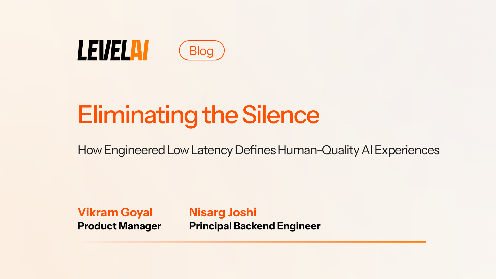 Eliminating the Silence: How Engineered Low Latency Defines Human-Quality AI Experiences