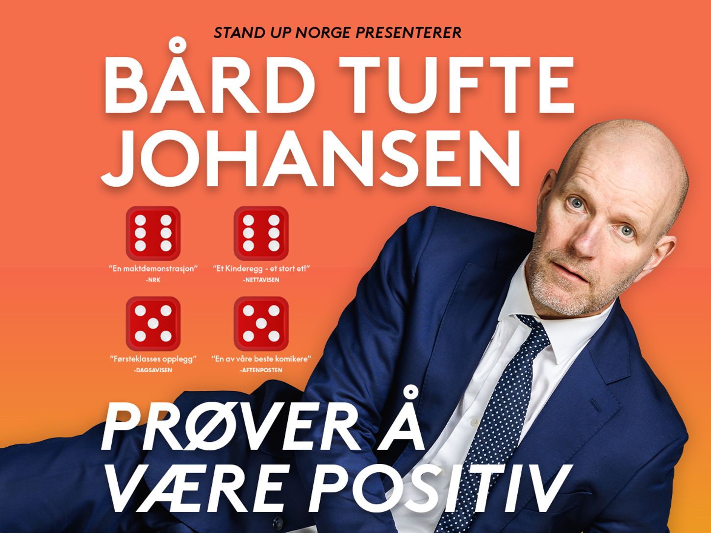 Showplakat med terningar, Bård Tufte Johansen