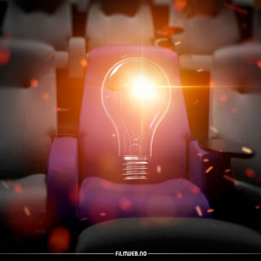 Illustarsjonsbilde kinosete med lyspære