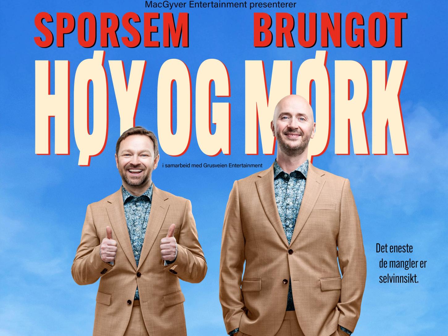 Plakat med Høy og Mørk