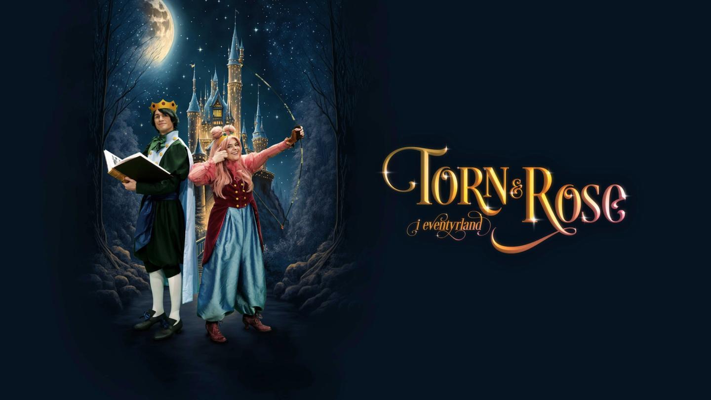 Plakat med eventyrbilde og logoen til Torn & Rose.