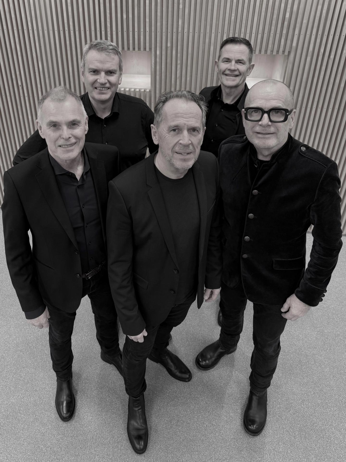 Bildet av musikarane til Club Sjøborg: Vestover