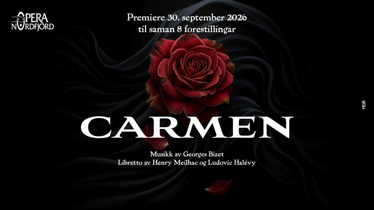 Plakat for Carmen Opera Nordfjord