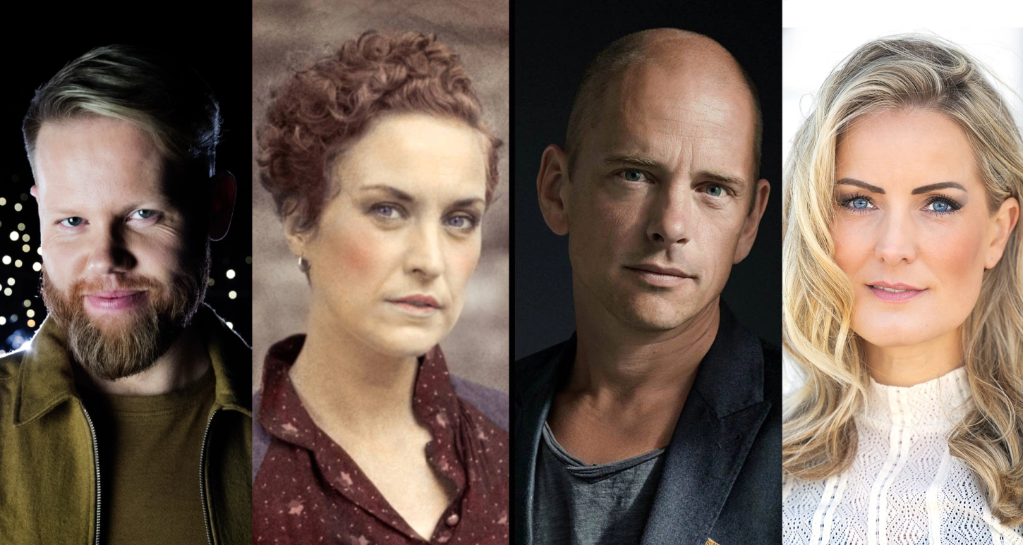 Fire bilder i kollasj, av Kim Rysstad, Beate S. Lech, Tord Gustavsen og Maria Mohn. 