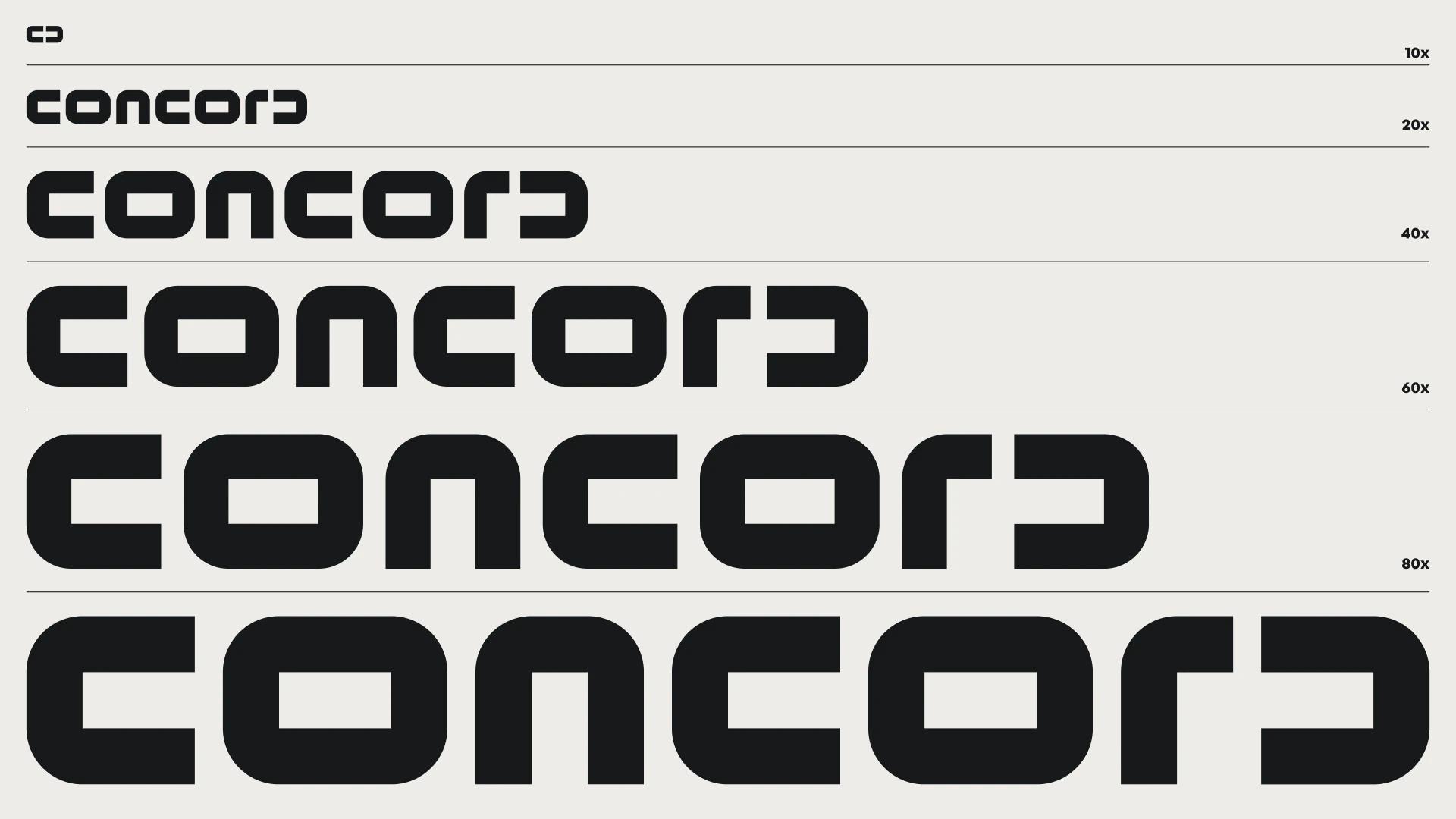 CONCORD wordmark variations