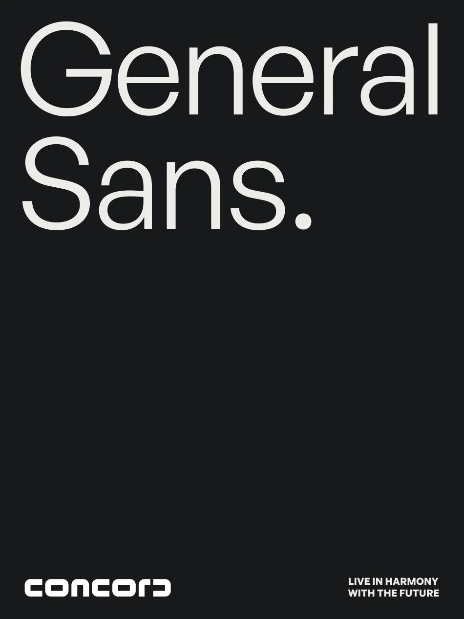 CONCORD General Sans typography