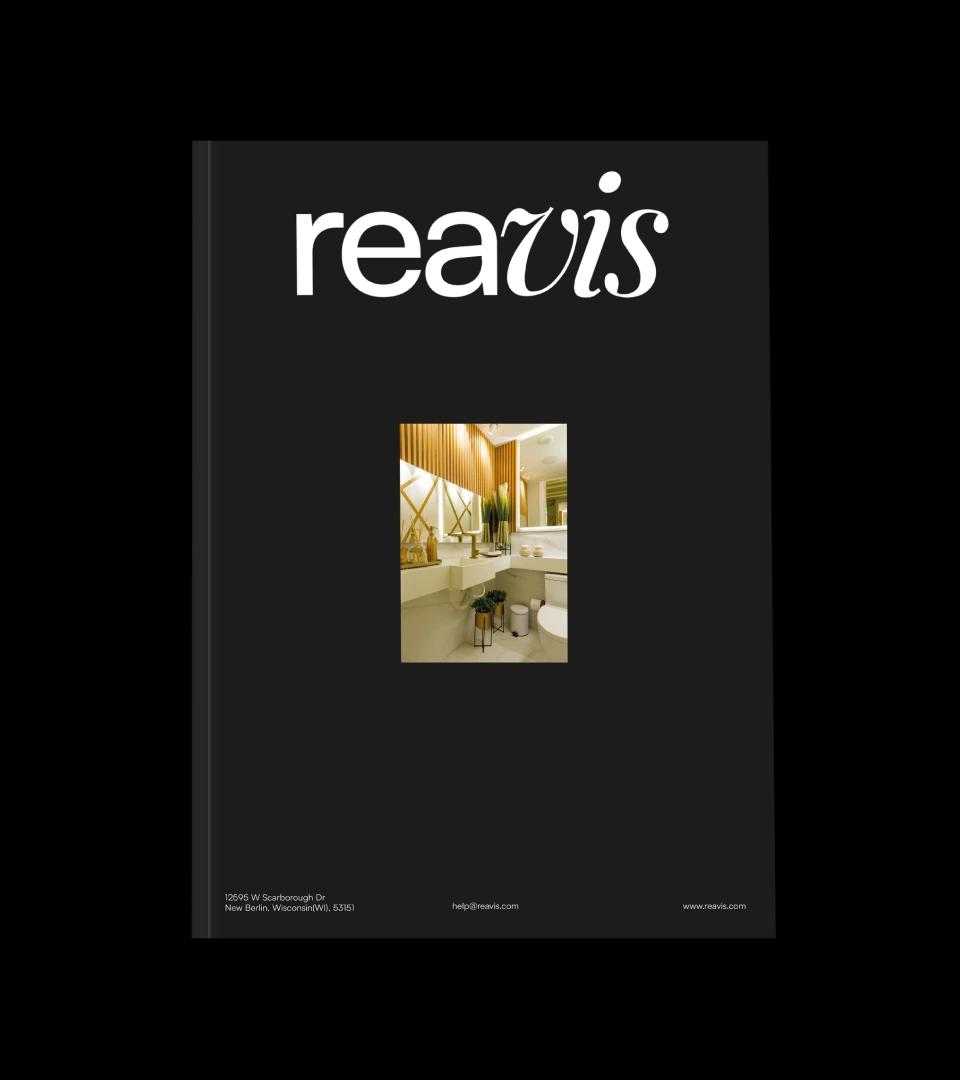 Reavis black brand brochure cover