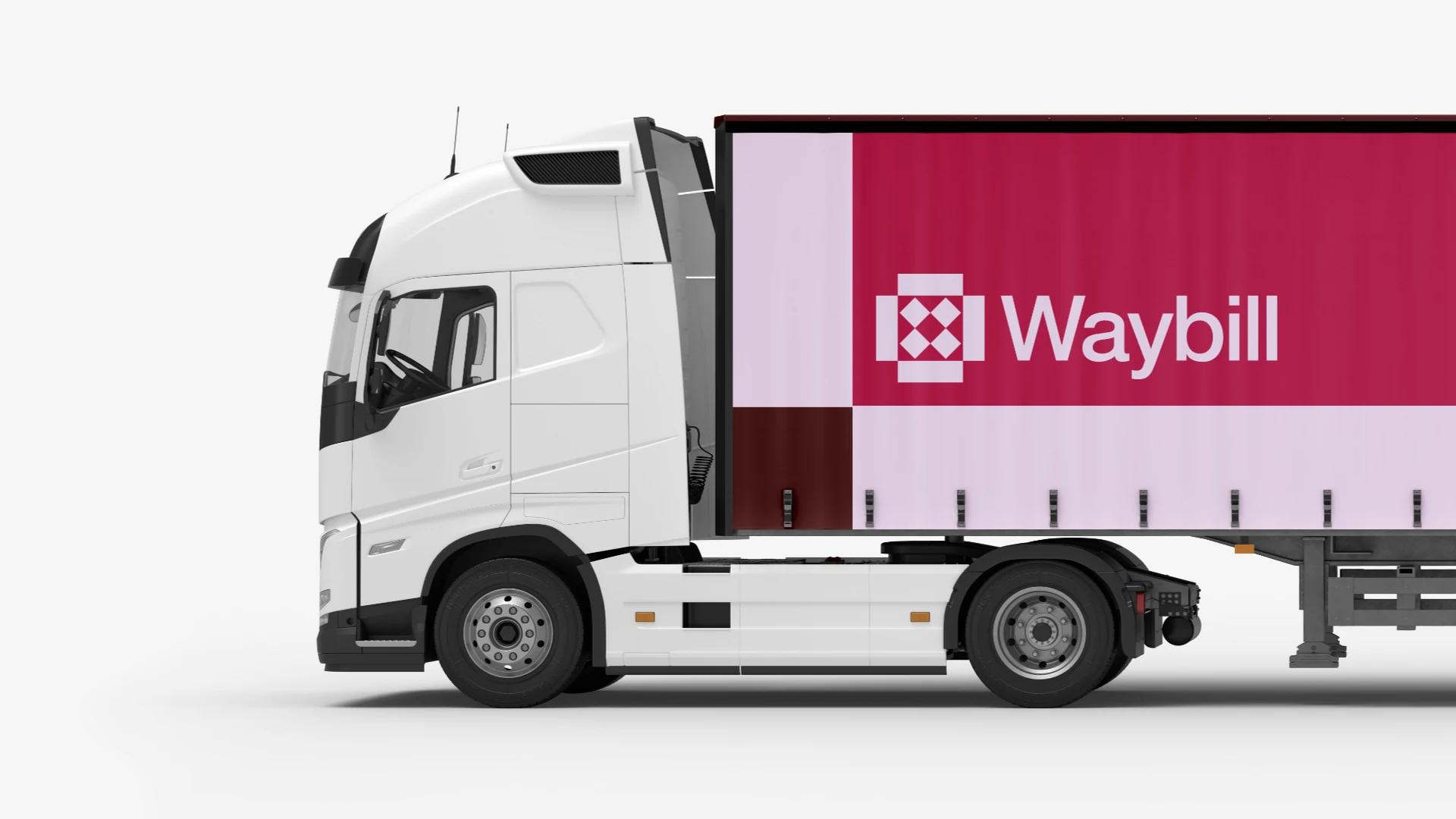 Waybill delivery truck livery