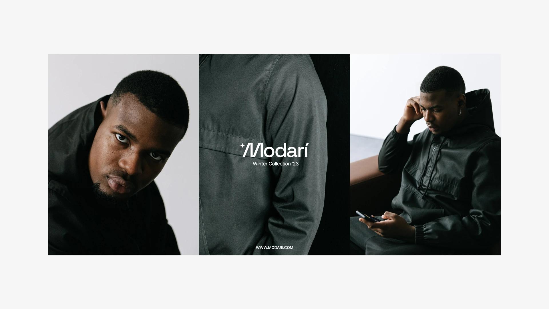 Modari streetwear campaign triptych