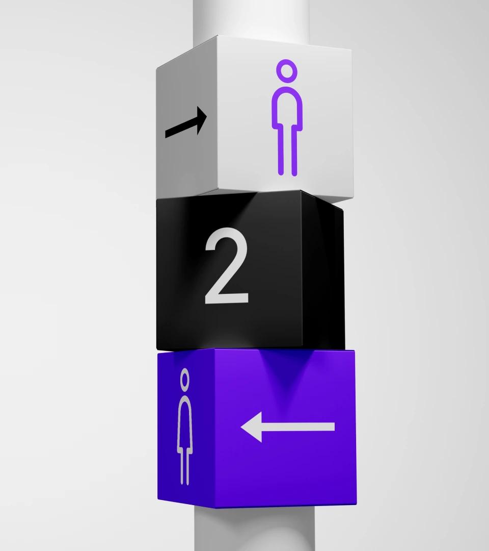 Trades Trek wayfinding signage