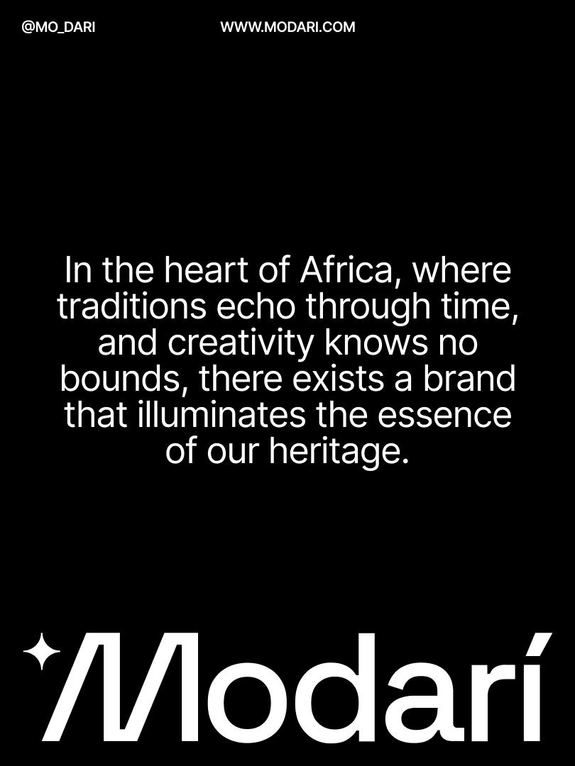 Modari African heritage brand manifesto