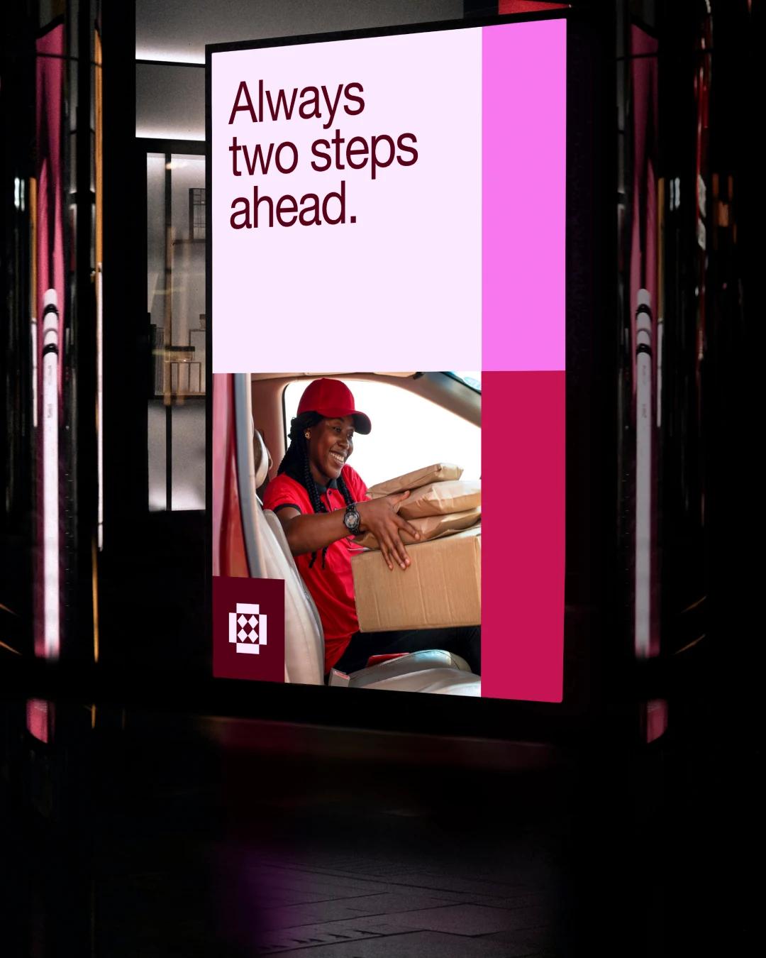 Waybill digital advertising screen