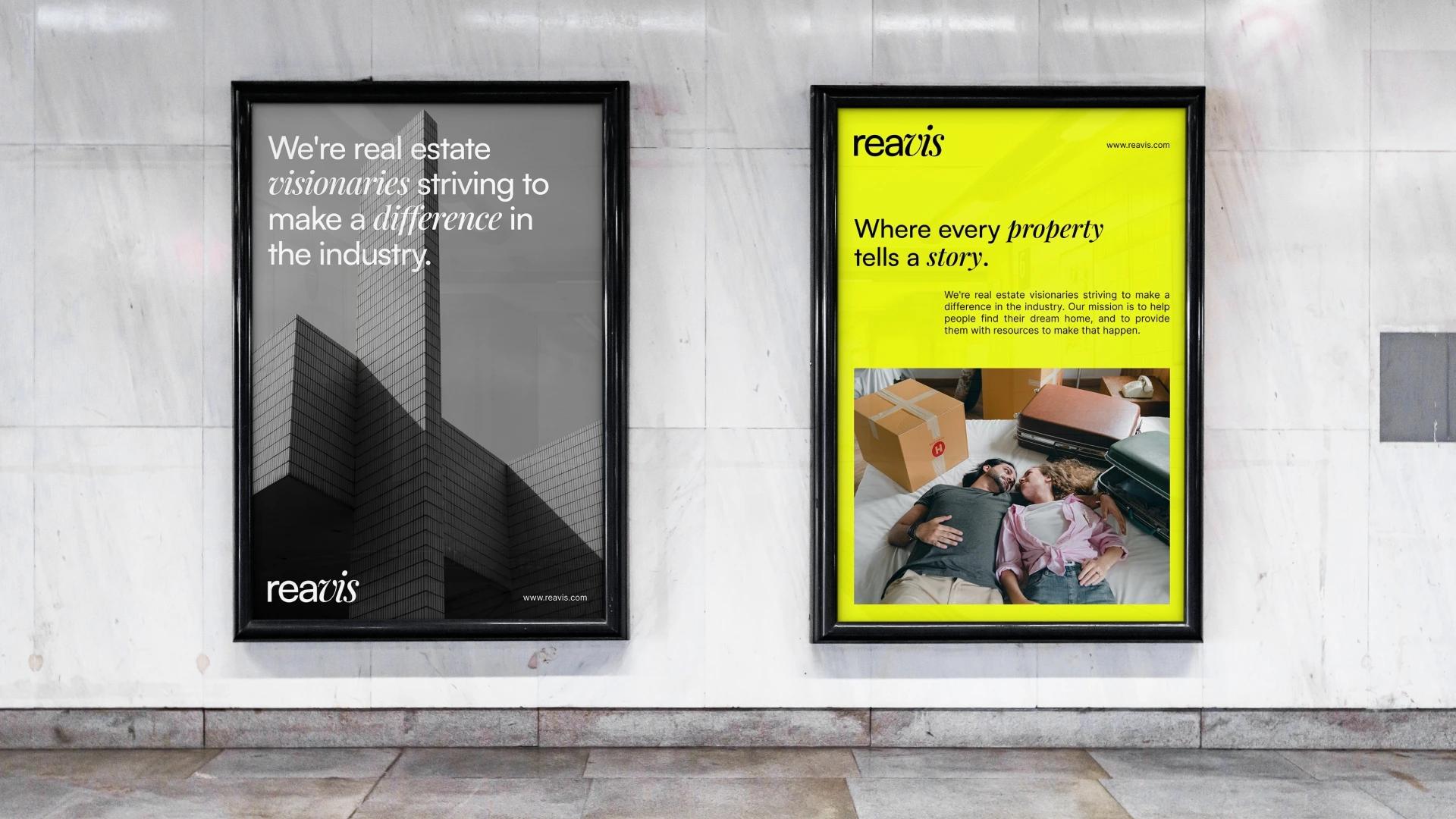 Reavis real estate advertising posters