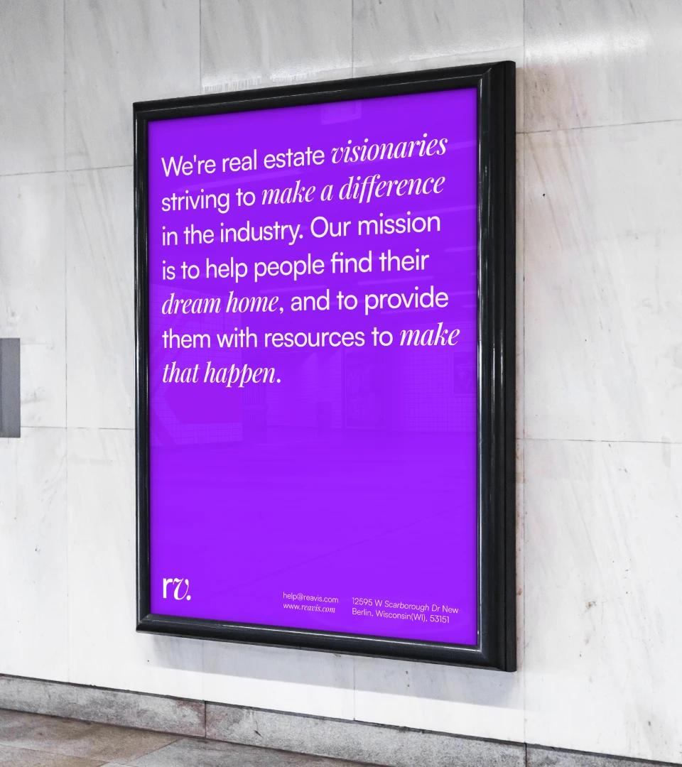 Reavis purple outdoor brand poster