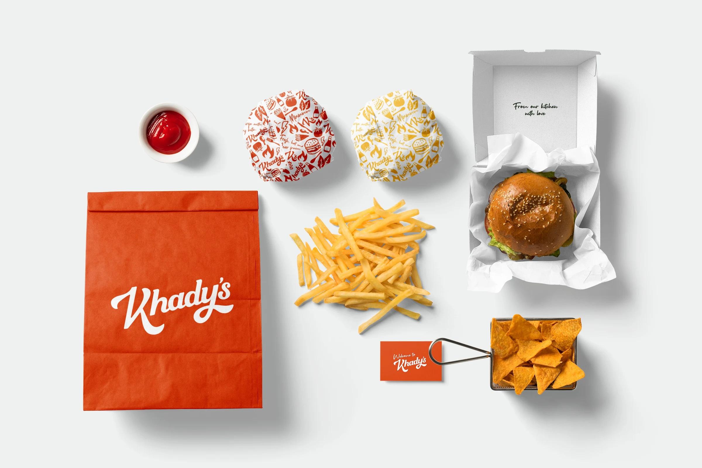 Khady's Packaging and fresh food identity