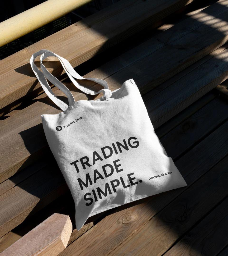 Trades Trek branded tote bag