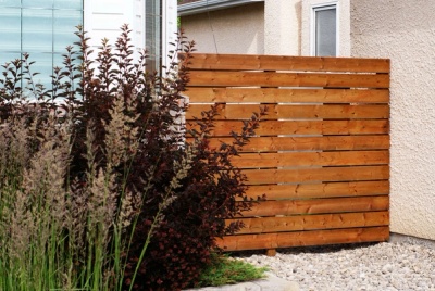 Claywork Design & Construction: Horizontal Slat Fence