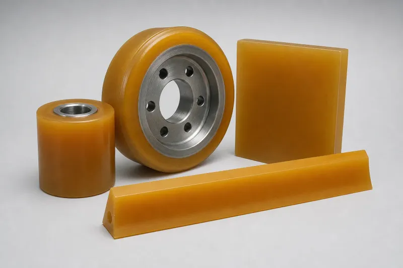 Vulkollan- und Polyurethan-Formteile: Rollen, Platten und Puffer