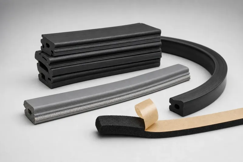 Gummistreifen aus EPDM, NBR und Moosgummi, auch selbstklebend