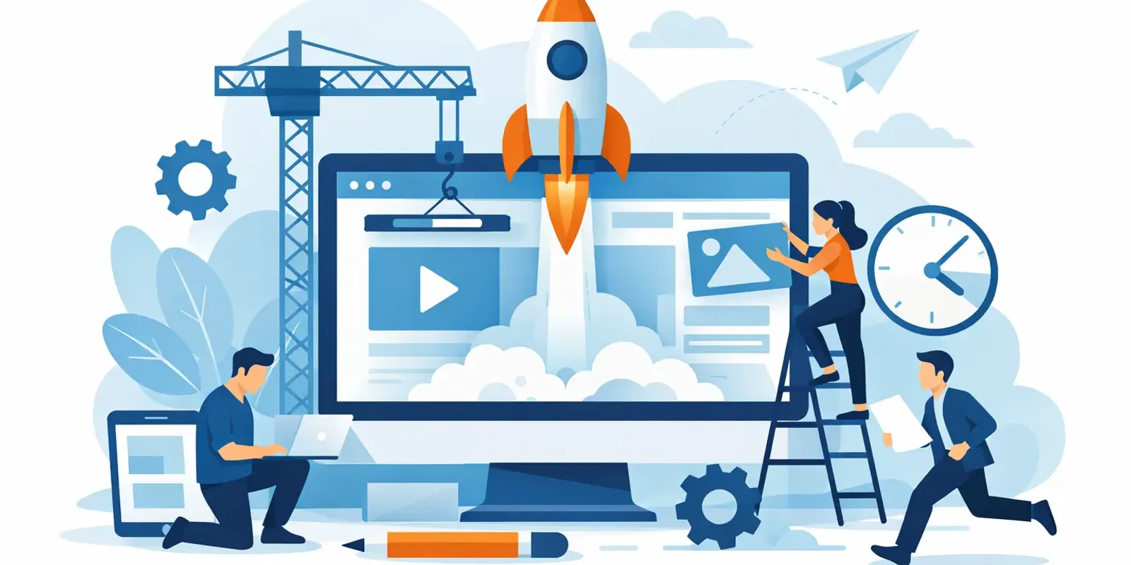 Illustration für den Artikel "Firmenwebsite schneller online bringen"