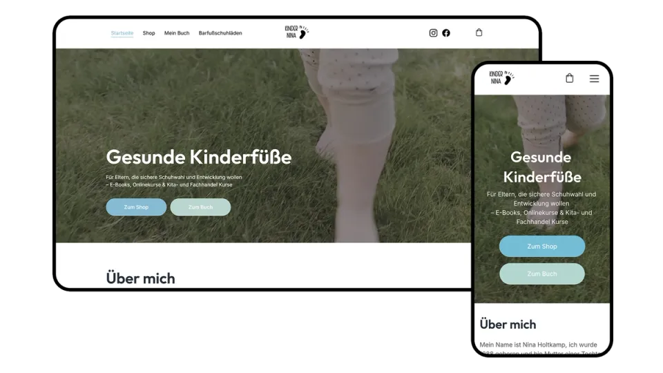 Kinderphysio Nina Website